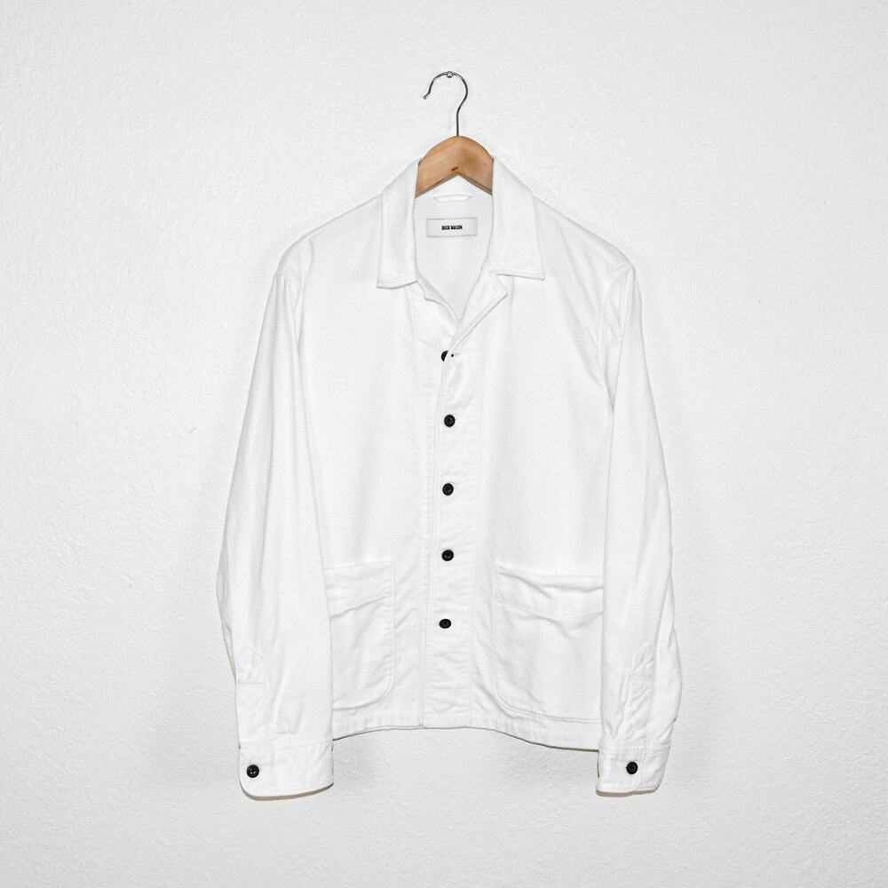 Buck Mason White Button-Front Work Jacket - Picture 10 of 10